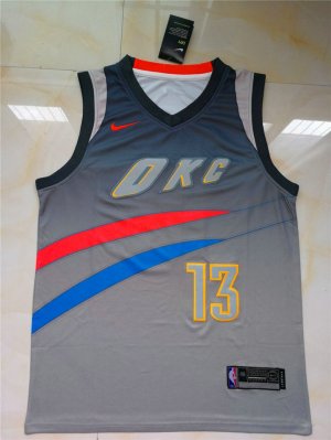 Maillot De Basket Oklahoma City Thunder Paul George 13 Nike Urban Ash